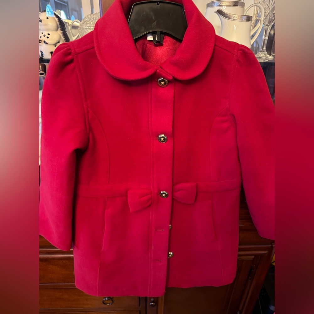 Stylish Red Kids Dress Coat
